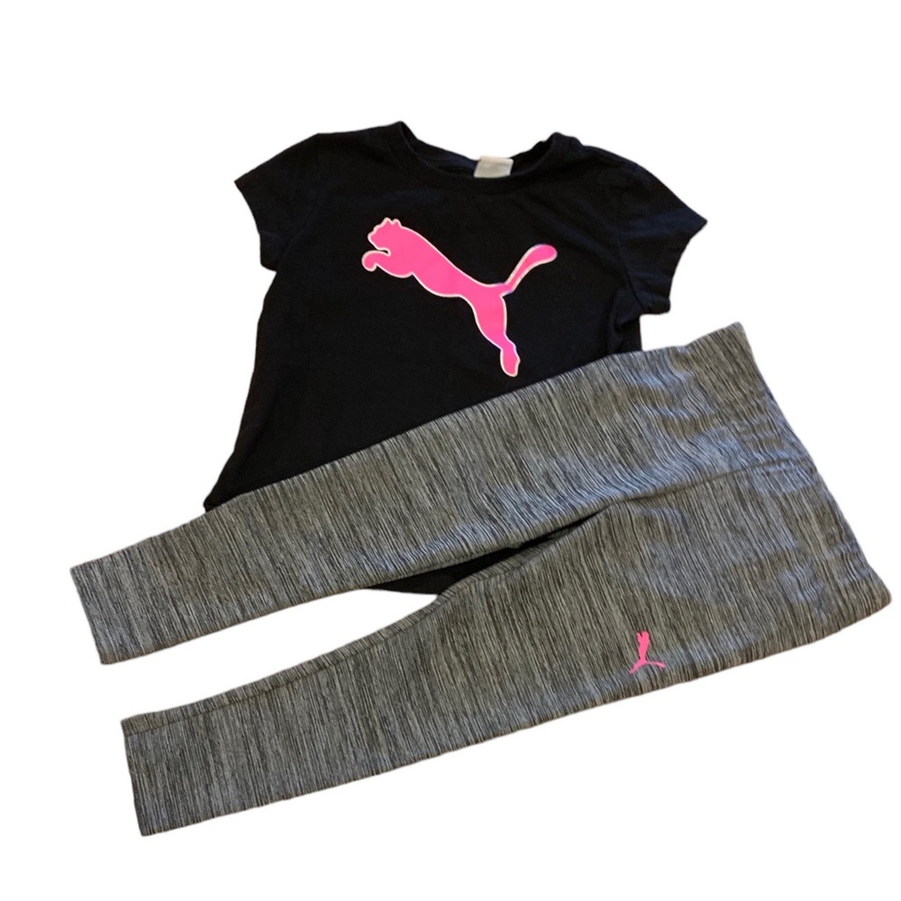 PUMA Girls XXS 3/4 Toddler Athletic Set
